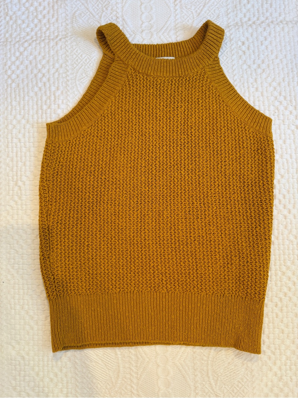 Madewell Sweater Tank Mustard Yellow Women’s Top Size XXS 2XS